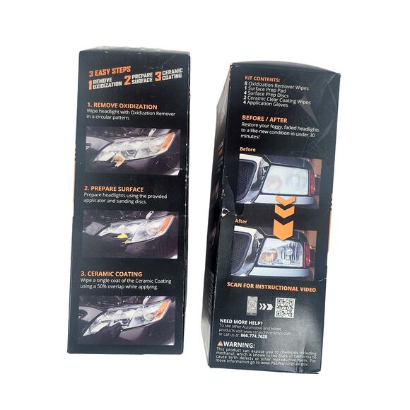 Cerakote Ceramic Headlight Restoration Kit UV Protection No Tools Required 2 Box - Picture 4 of 5